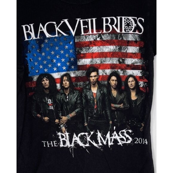 Black Veil Brides Black Mass Tour Concert T-Shirt Tee 2014 Size XS - Picture 1 of 7